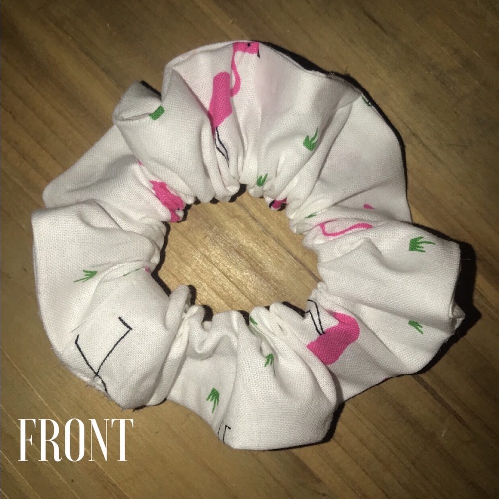 Summer Flamingo Scrunchie